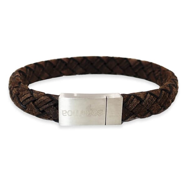 Son Of Noa Armbånd i brunt kalveskinn 21 cm - 2BROWN21